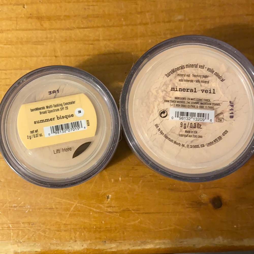 Brand new bareMinerals Mineral Veil, & Summer Bisque concealer